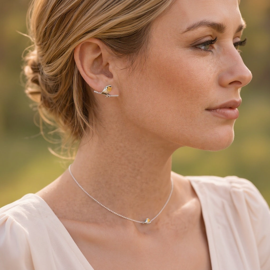 Rødhals | Ørestikker med Gren