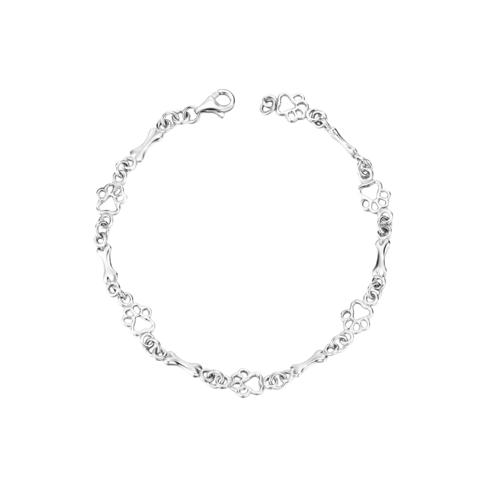 Pote- og benarmbånd i sølv