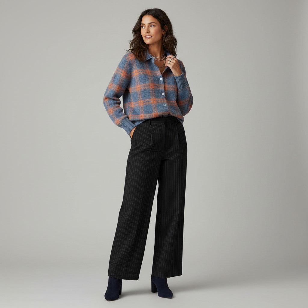 Matilda | Uldtrøje Med Firkanter