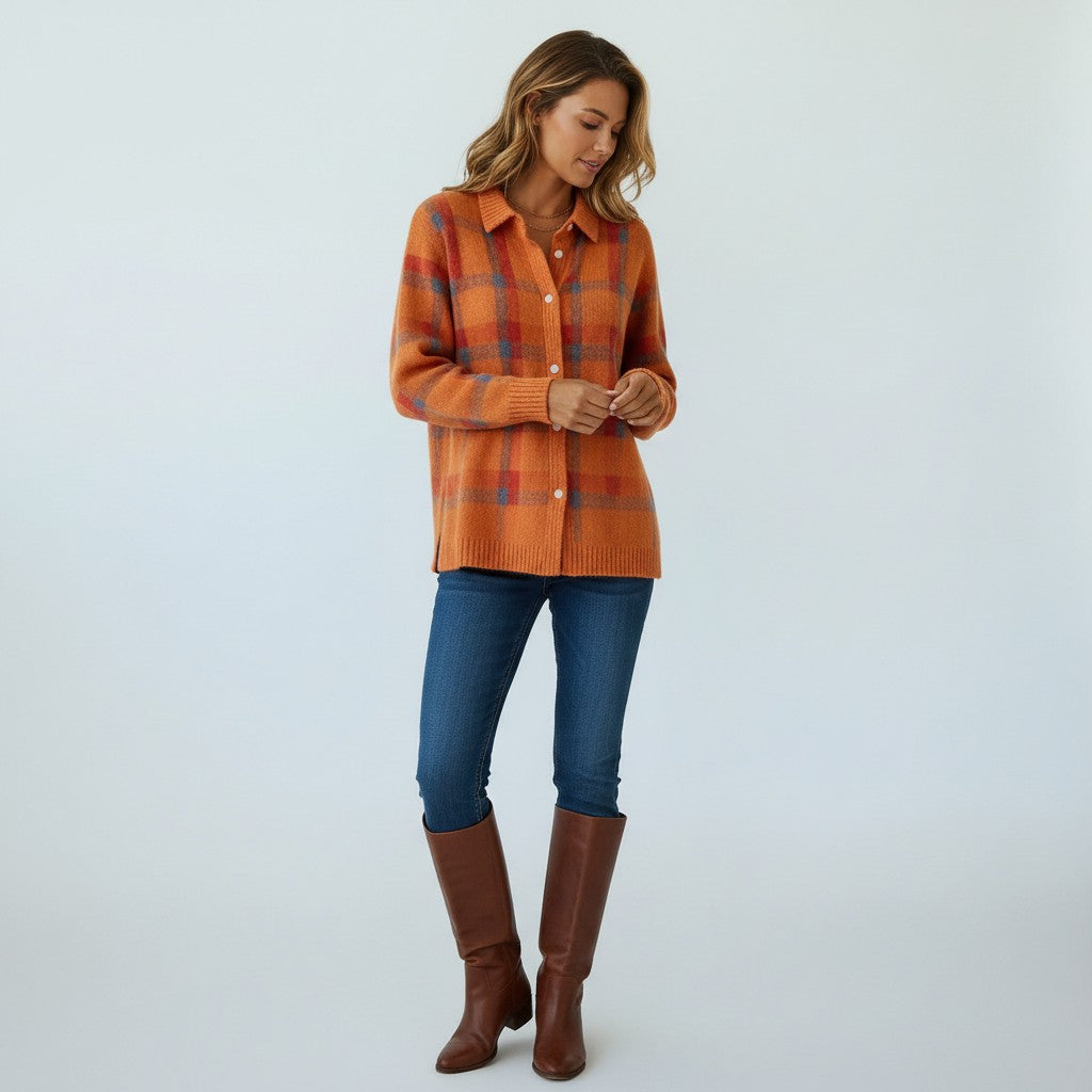 Matilda | Uldtrøje Med Firkanter